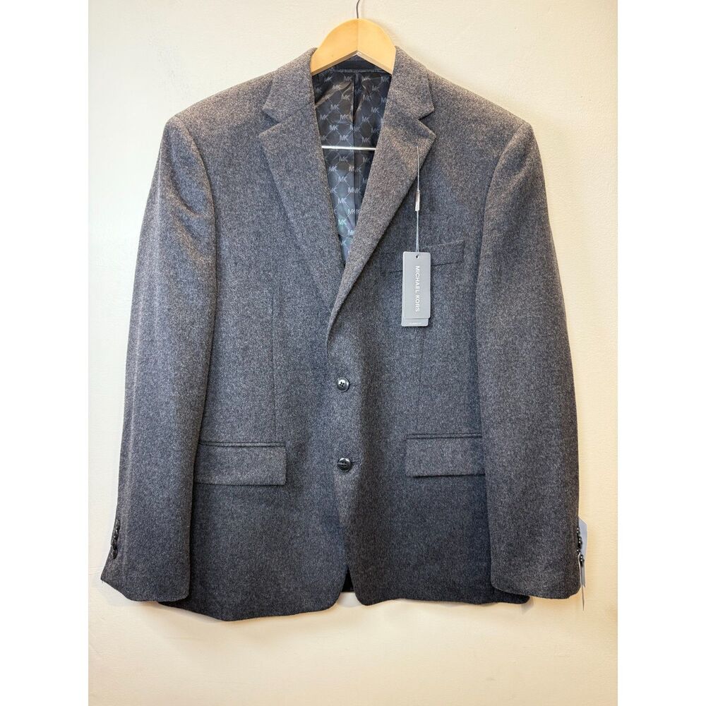 Michael Kors Kipp Sport Coat Men's 40S Charcoal Wool Classic Fit Luxury Work NWT